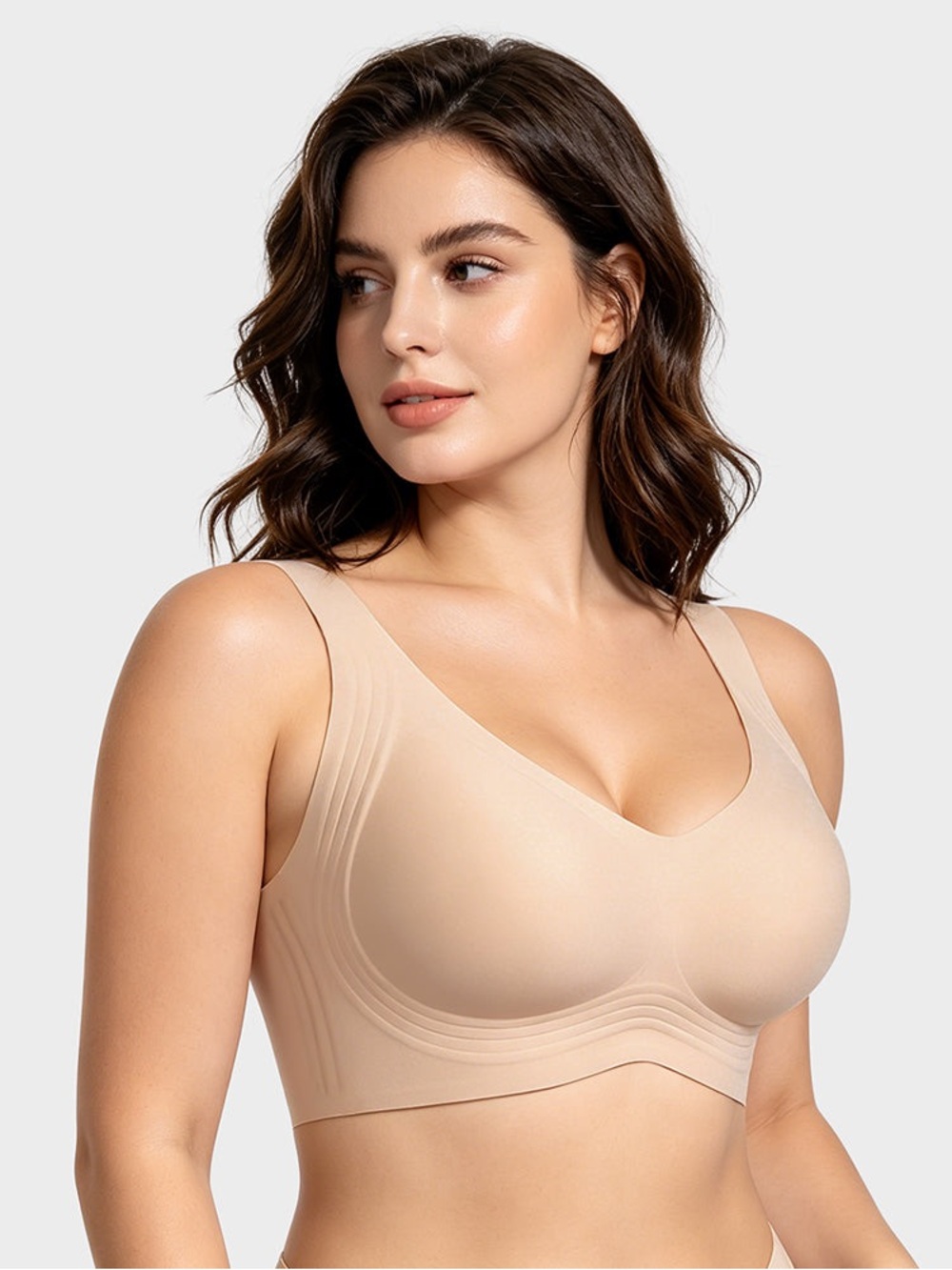 SheCurve Comfortable Wireless Full Coverage Padded Jelly Smoothing Bra
